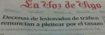 decenas de lesionados no demandan