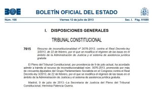 providencia admisión TC 12 julio 2013 contra recurso PSOE RDL 3-2013