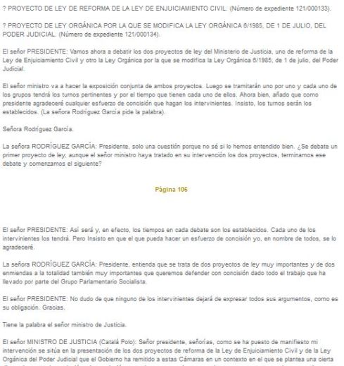 actas parlamentarias